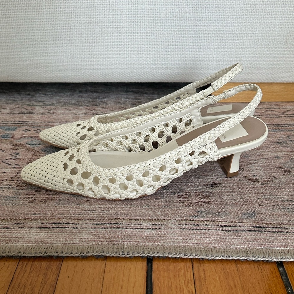Dolce Vita Woven Slingback Heels - Picture 9 of 10